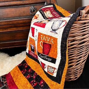 37”x52” New Handmade Cotton Quilted Throw, Patchwork Quilt, Picnic Quilt.